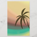 Search for palm tree stationery paper Abstract
