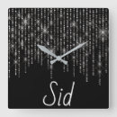 Search for rhinestone clocks Black
