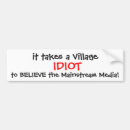 Search for anti media bumper stickers Political