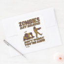 Search for zombie brains stickers Funny