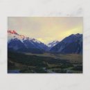 Search for new zealand mountain postcards Southern alps