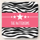 Search for zebra coasters Girly