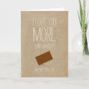 Search for i love you more than cards Chocolate