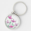 Search for watercolor flowers key rings Unique