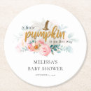 Search for pumpkin coasters Girl baby shower
