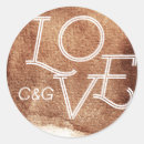 Search for copper monogram stickers Simple