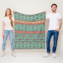 Search for tribal pattern blankets Aztec