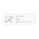 Search for r monogram return address labels Monograms