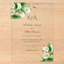 Search for white lily wedding invitations Simple