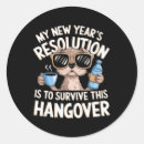 Search for funny new year stickers Drinks
