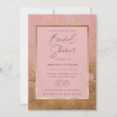 Search for metallic bridal shower invitations Rose gold