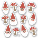 Search for gnome mushroom stickers Gnomes