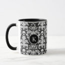 Search for white damask pattern mugs Decorative