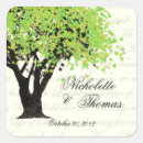 Search for oak tree wedding stickers Leaves