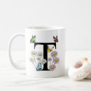 Search for initial t mugs Monogrammed