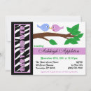 Search for zebra print baby shower invitations Purple