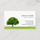 Search for oak tree business cards Green