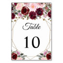 Search for burgundy and blush table cards Gold