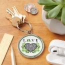 Search for irish heart key rings St patrick's day