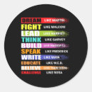 Search for living the dream stickers Black lives problem