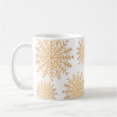Search for gold snowflakes mugs Winter