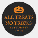 Search for trick treat stickers Jack o lantern