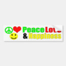 Search for peace love and happiness bumper stickers Heart