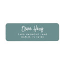 Search for hand lettered return address labels Simple