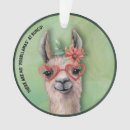 Search for funny llama christmas tree decorations Watercolor