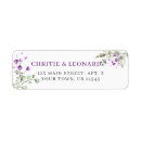 Search for purple flower return address labels Violet