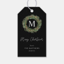 Search for monogram gift tags Wreath