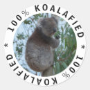 Search for funny koala stickers Australia