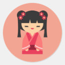 Search for japanese doll stickers Pink