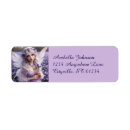 Search for violets return address labels Purple violet