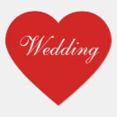 Search for red heart shape stickers Bride