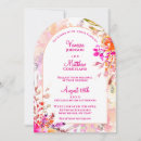 Search for magenta pink wedding invitations Spring summer fall