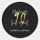 Search for 90 birthday stickers Script