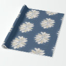 Search for petals wrapping paper Blue