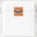Search for black and orange square stickers Halloween