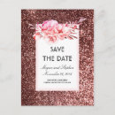 Search for rose gold save the dates Glitter
