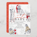 Search for santa claus baby shower invitations Red