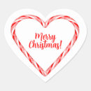 Search for candy cane heart stickers Merry christmas