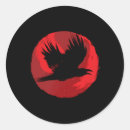 Search for raven and moon stickers Black crow
