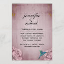 Search for hummingbird wedding invitations Pink