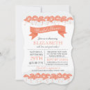 Search for coral bridal shower invitations Contemporary
