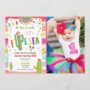 Search for cactus 1st birthday invitations Cinco de mayo