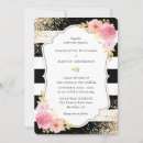 Search for peach black wedding invitations Gold