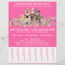Search for dog grooming flyers Dog walking service