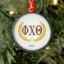 Search for embleme christmas tree decorations Phi chi theta alumni