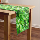 Search for green leaves table runners Greenery